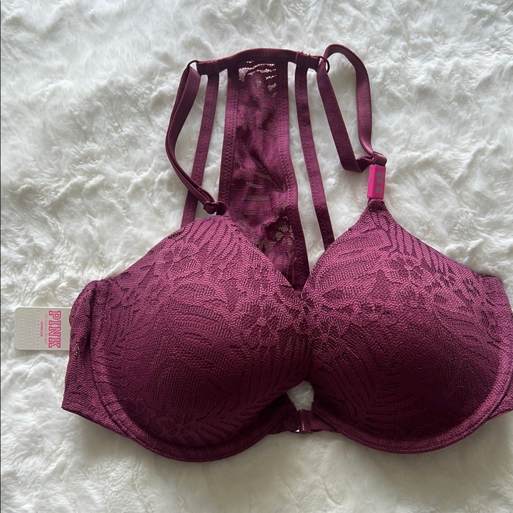 PINK Victoria's Secret Purple Lace Bra Intimates